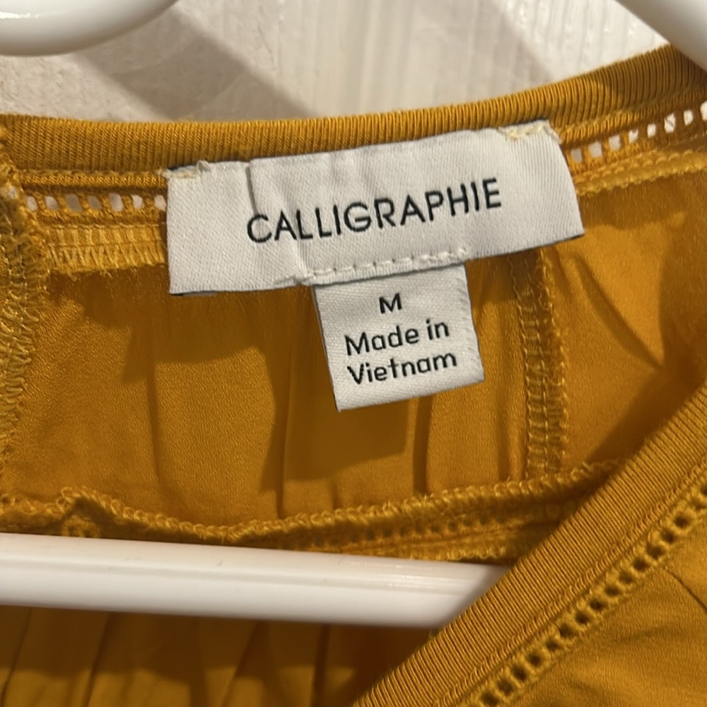 Medium Orange Calligraphie Blouse - image 2